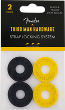 Blocs de sangle Fender X THIRD MAN HARDAWRE (Noir, Jaune)
