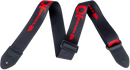 Sangle Charvel Guitars Logo (Noir avec logo rouge)