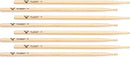 Baguettes de batterie Vater VSP5AW Los Angeles en hickory américain (paquet de 4) - 5A