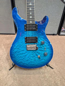PRS SE CUSTOM 24-08 QUILT Electric Guitar (Lake Blue) (DEMO)