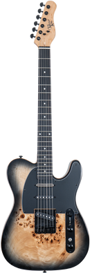 Michael Kelly MKT5SBUERU Triple 50 Guitare électrique - Loupe noire