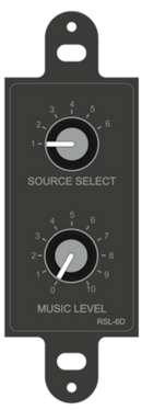 Cloud Electronics RSL-6DB Remote Volume Level Select Plate (Black)