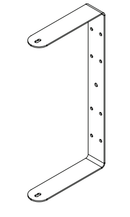 One Systems CFA2.UM 316 Grade (Marine) Stainless Steel U-Bracket For CFA-2.HTH (Black)