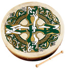 Bodhrán Waltons 10AWAL-1953 à motif celtique (croix gaélique) - 20 cm