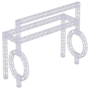 ProX XTP-E1020-3 Double Circle 10X20 Exhibition Module Stand Truss Package