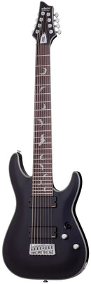 Guitare électrique 8 cordes Schecter DAMIEN PLATINUM-8 (Satin Black)