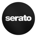 Serato Butter Tapis Slipmat (12", Simple, Blanc sur Noir)