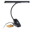 K&M 12295-BLACK 12-LED Dimmable Gooseneck Music Lamp (Black)