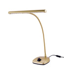 K&M 12298-GOLD 12-LED Gooseneck Piano Lamp With Weighted Base (Gold)