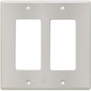 Plaque de couvercle à double slot RDL CP-2S (acier inoxydable)