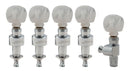 Grover GR124C5 Chevilles pour banjo à engrenages - Chrome