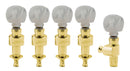 Grover GR124G5 Chevilles pour banjo à engrenages - Doré