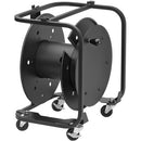 Theatrixx 13-09 Hannay Reels AVD-3 avec séparateur et roulettes de rangement pour câbles de 2" (noir)