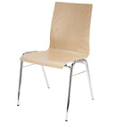 Chaise empilable multifonctionnelle K&amp;M 13400-NATURAL avec assise en bois (naturel)