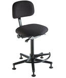 K&M 13460-BLACK Bass Chair With 5-Leg Base (Black)