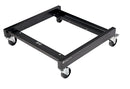 K&M 13490-BLACK Stackable Chair Transport Cart With Lockable Casters (Black)