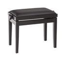 K&M 13700 Base de banc de piano en bois (noir mat)