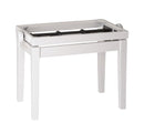 K&M 13711 Wooden Piano Bench Base (Glossy White)