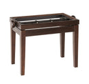 K&M 13730 Base de banc de piano en bois (noyer brillant)