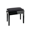 K&M 13800 Coussin de siège en velours pour base de banc de piano (Noir)