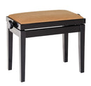 K&M 13803 Coussin de siège en velours pour base de banc de piano (noisette)