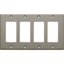 RDL CP-4G Quadruple-Slot Cover Plate (Gray)