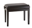 K&M 13970 Banc de piano avec siège en similicuir noir (noir mat)