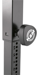 K&M 14086 Banc de piano avec siège en tissu et échelle gravée