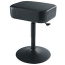 K&M 14093-BLACK Pneumatic Piano Stool With Rectangular Leatherette Seat