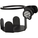 QuikLok MS326 Clamp-On Metal Beverage Holder for Mic Stands (Black)
