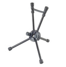 K&M 14355 Folding Soprano Sax Stand w/Velour Carry Bag