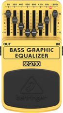 Behringer BEQ700 7-Band Equalizer Foot Pedal For Bass