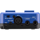 Yamaha SC02 SessionCake Portable Battery-Powered Audio Mixer For Vocal and Instrument Inputs (Blue)