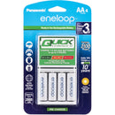 Panasonic Eneloop KKJ55MCA4BA AA Rechargeable NiMH Batteries and Individual Quick Charger