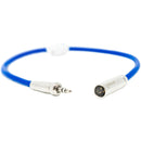 Kondor Blue KB-MINIPLUGWSCREW Mini-XLR Male To Locking 3.5mm Stereo Cable (Blue)