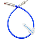 Kondor Blue KB-MINIPLUGWSCREW Mini-XLR Male To Locking 3.5mm Stereo Cable (Blue)
