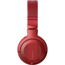 Pioneer DJ HDJ-CUE1BT-R Bluetooth Closed-Back DJ Headphones - Red