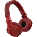 Pioneer DJ HDJ-CUE1BT-R Bluetooth Closed-Back DJ Headphones - Red