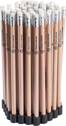 K&amp;M 16099-50-NATURAL Porte-crayons magnétiques avec crayons (naturel) - 50 pièces