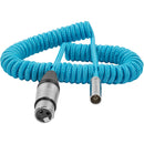 Kondor Blue KB-COIL-MNXLR-12 Coiled Mini-XLR To XLR Cable For Canon C70 And BMPCC 4K/6K - 12in To 24in