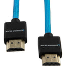 Kondor Blue KB-HDMI14 Braided High-Speed HDMI Cable (Blue) - 16in