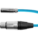 Kondor Blue KB-MXLR-16 Mini-XLR Male to XLR Female Audio Cable (Blue) - 16in