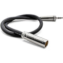 Kondor Blue KB-MINIPLUGWSCREW-BK Male To Locking 3.5mm Stereo Cable (Black)
