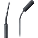 DPA Microphones Microphone supercardioïde 4098 Core avec col de cygne supérieur et inférieur de 48 pouces et support de sol (noir)