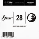 Cordes simples pour guitare électrique Elixir 16228, revêtement Optiweb antirouille - .028