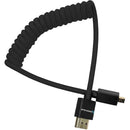 Kondor Blue KB-MC-FHDMI-12-BK Coiled Micro-HDMI To HDMI (Raven Black) - 12in To 24in