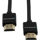 Kondor Blue KB-HDMI16-BK Braided High-Speed HDMI Cable (Black) - 16in