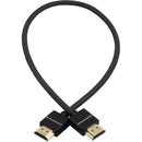 Kondor Blue KB-HDMI16-BK Braided High-Speed HDMI Cable (Black) - 16in
