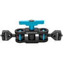 Kondor Blue KB-MAGICARM-BK Cine Magic Arm with Double Ball Heads (Raven Black) - 5.5in