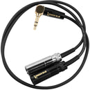 Kondor Blue KB-MXLR3.5-RA16 3.5mm Stereo To Dual Mini-XLR Audio Splitter (Right Angle)
